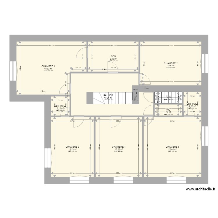 PIOCHE ETAGE. Plan de 0 pièce et 0 m2