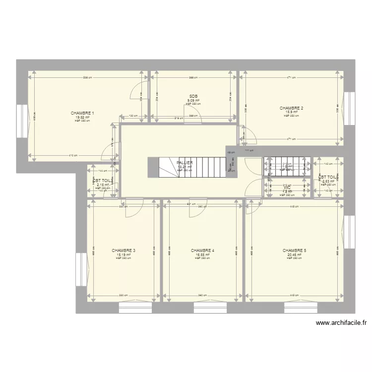 PIOCHE ETAGE. Plan de 