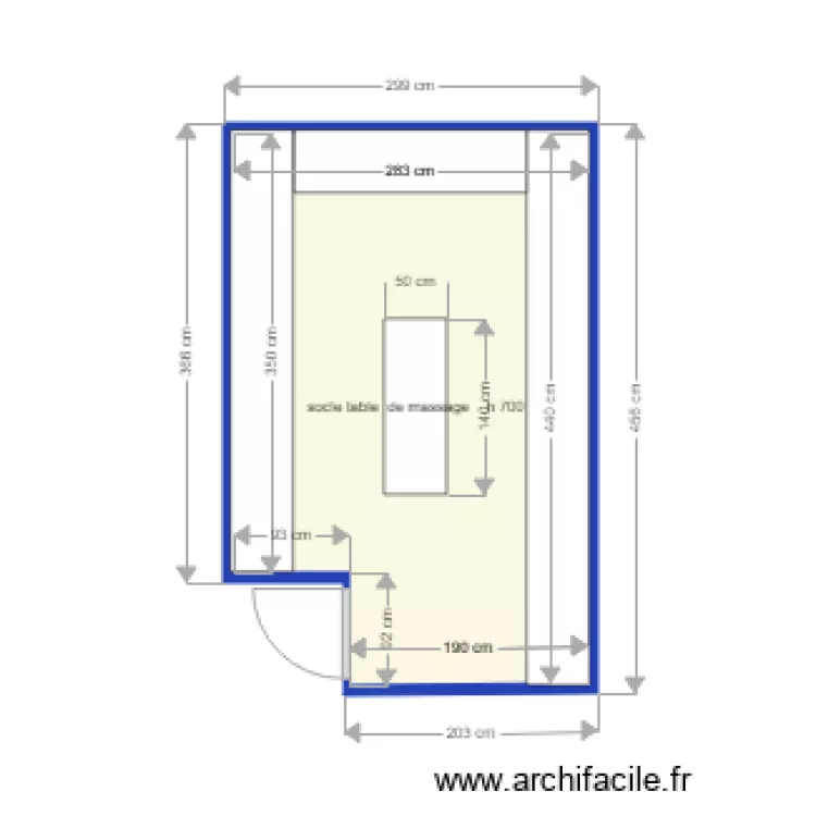 Seujet 20 hammam. Plan de 