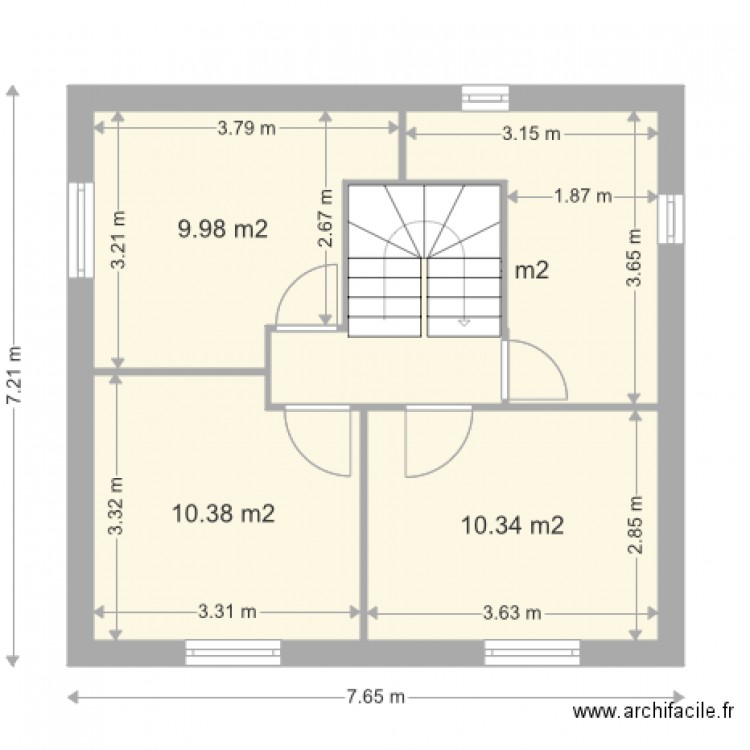 MAISON 1E ETAGE. Plan de 0 pièce et 0 m2