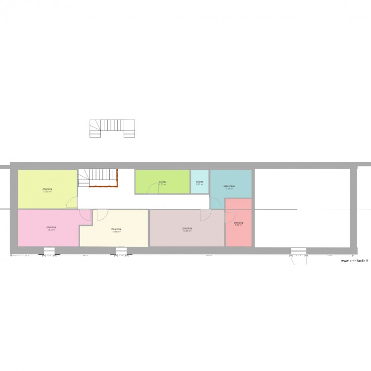 etage. Plan de 0 pièce et 0 m2