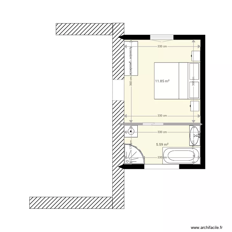 Extension Villiers 2. Plan de 