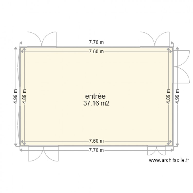 entrée . Plan de 0 pièce et 0 m2