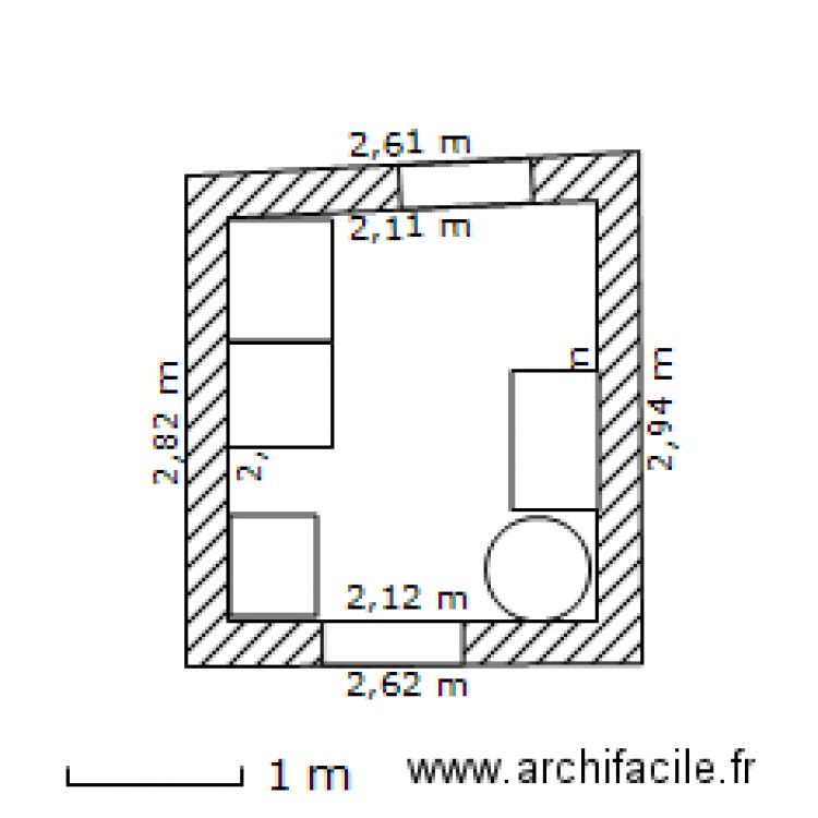 Buanderie. Plan de 0 pièce et 0 m2