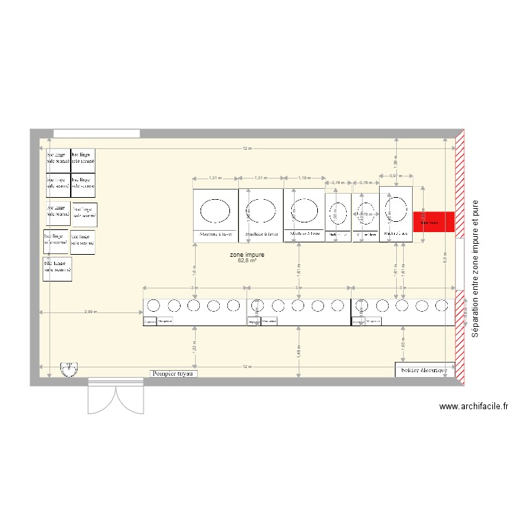 zone impure Kahite Bienvenu. Plan de 1 pièce et 83 m2