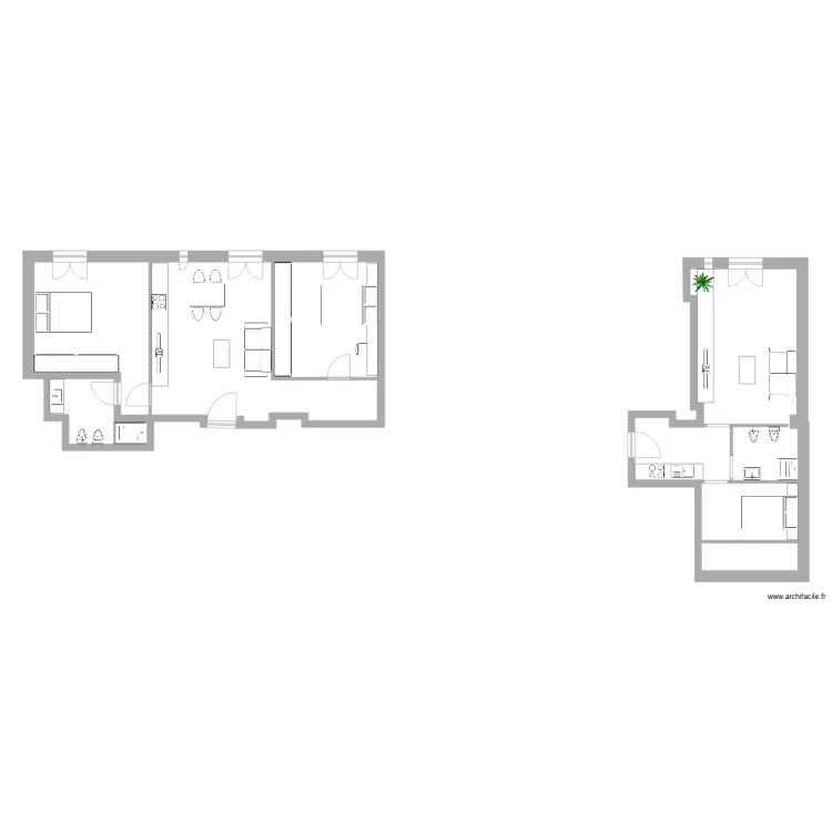 quinto piano C1. Plan de 