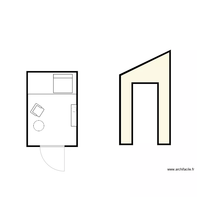 Nurserie MA Troyes sans c&ocirc;tes. Plan de 