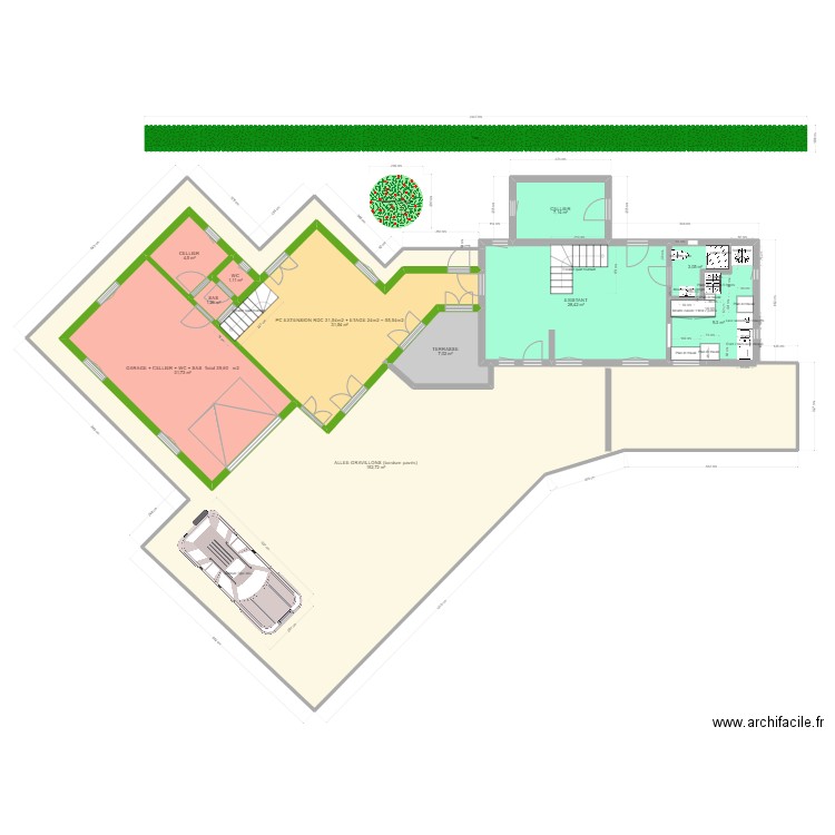 PLAN de MASSE (SANS MOBILIER) 4 JUILLET 2023  2. Plan de 11 pièces et 278 m2