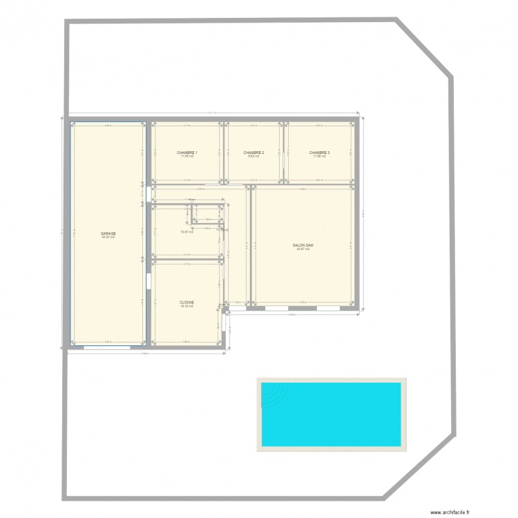 MAISON. Plan de 0 pièce et 0 m2