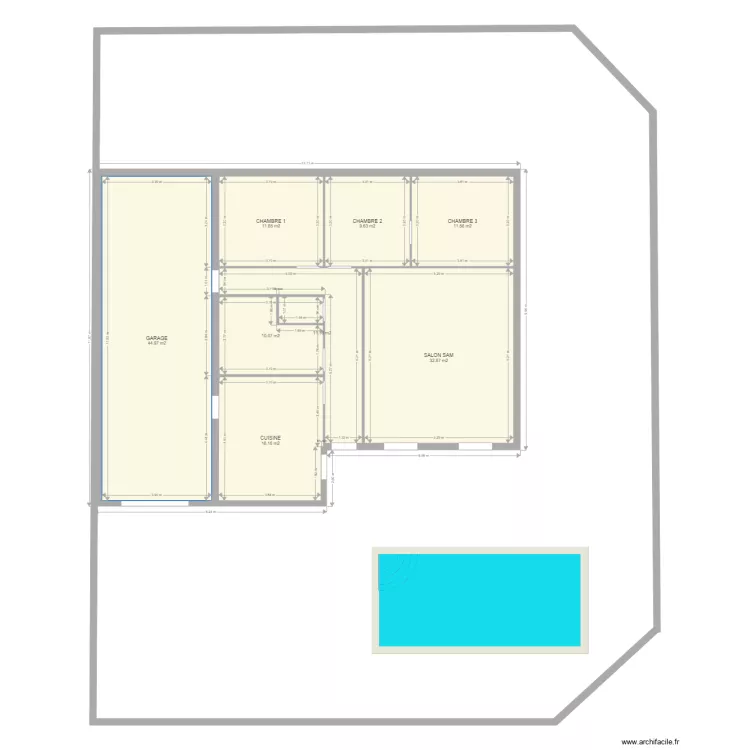 MAISON. Plan de 