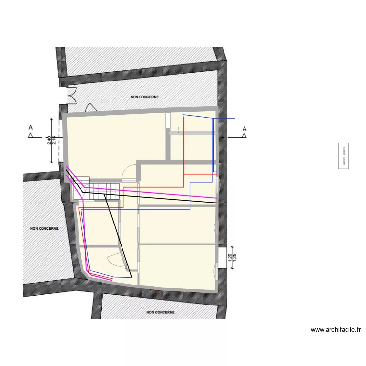 plantvidewc2plomb. Plan de 