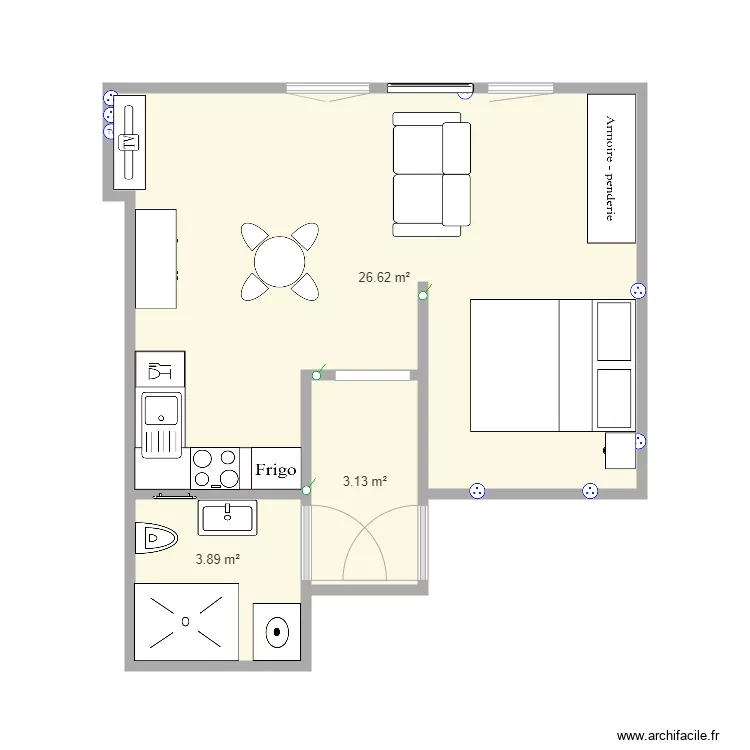 Junglinster Studio. Plan de 