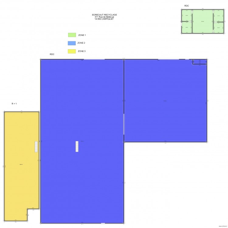 SORECAUT RECYCLAGE. Plan de 9 pièces et 1446 m2