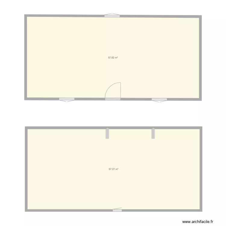 Val&eacute;rie Mesures r&eacute;elles. Plan de 