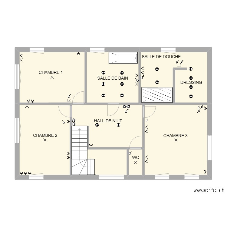 1ETAGE THIBAUD. Plan de 0 pièce et 0 m2