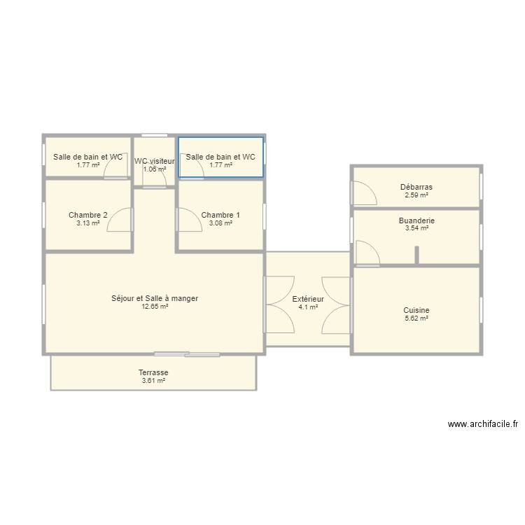 Ma maison 1. Plan de 0 pièce et 0 m2