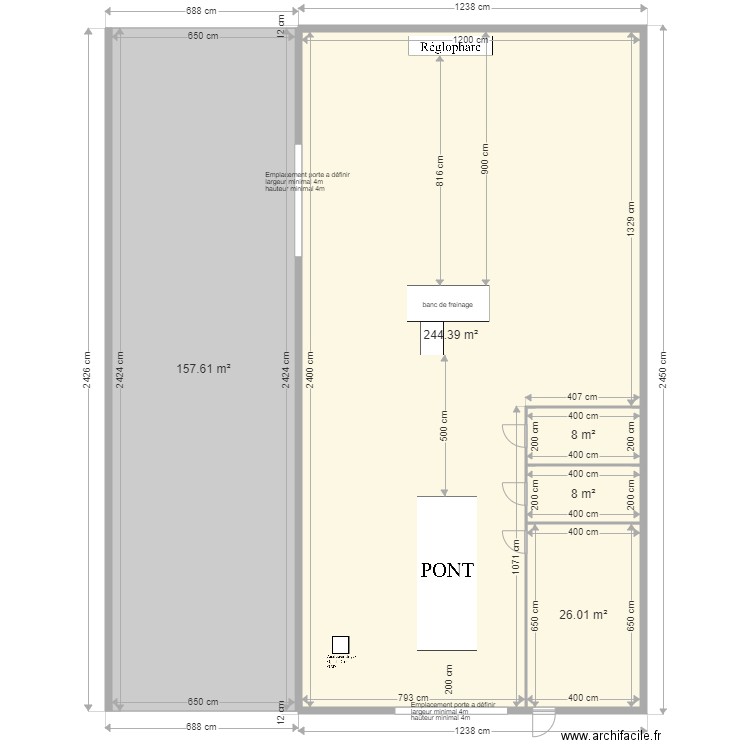 arches. Plan de 0 pièce et 0 m2