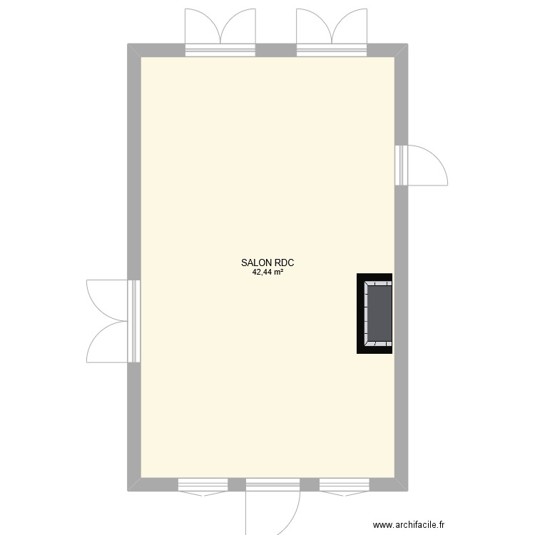 SALON RDC. Plan de 0 pièce et 0 m2