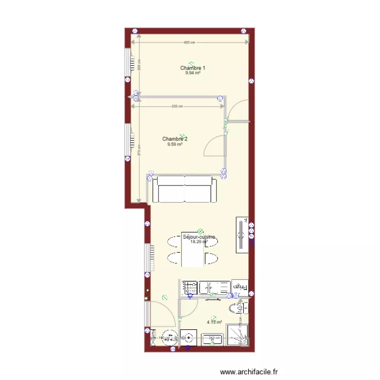 Maison La Fère. Plan de Maison La Fère. Plan de