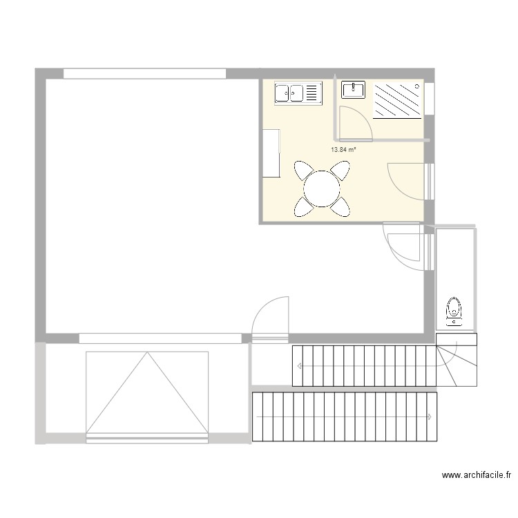 Bureau Depot Sous Sol V2. Plan de 0 pièce et 0 m2