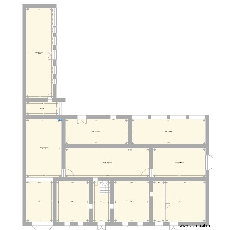 PLAN MAISON REZ DE CHAUSSEE. Plan de 0 pièce et 0 m2