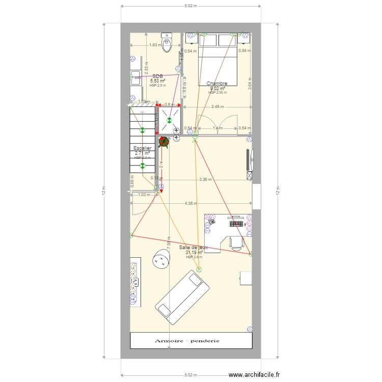 PLAN GARAGE 6 ELEC. Plan de 0 pièce et 0 m2