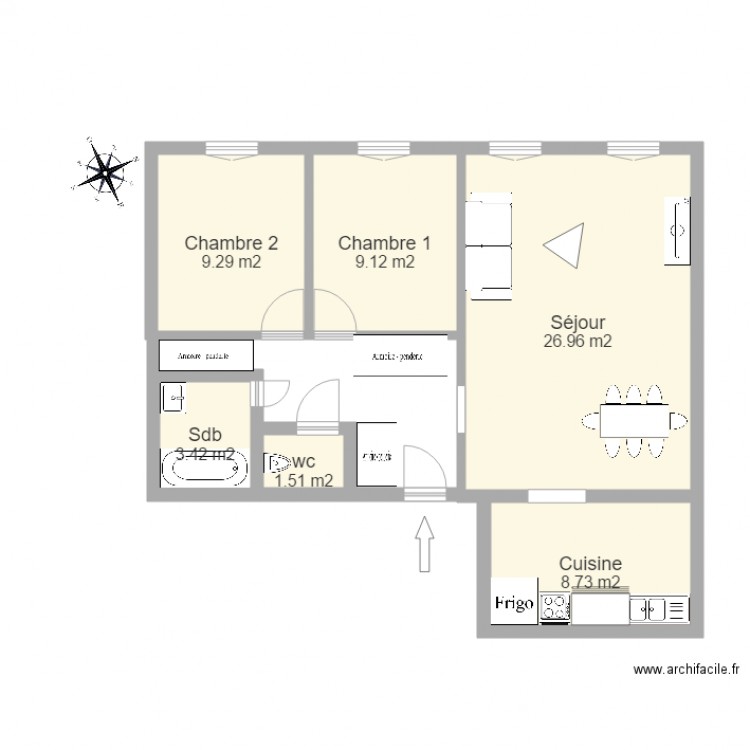 Plan Perrier 2. Plan de 0 pièce et 0 m2