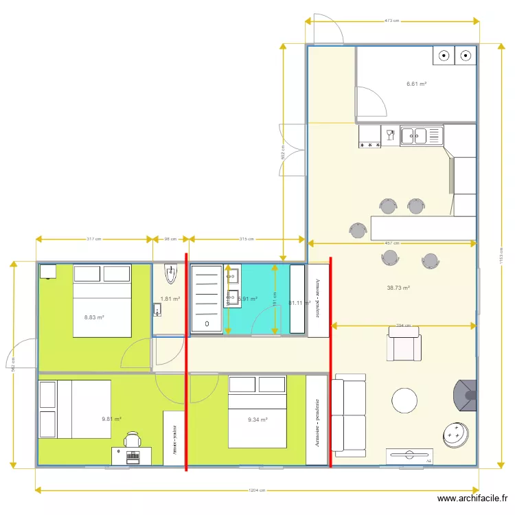 WINNEZEELE 7. Plan de 