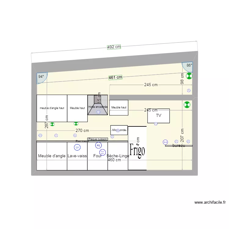 MUR CUISINE  18/05. Plan de 
