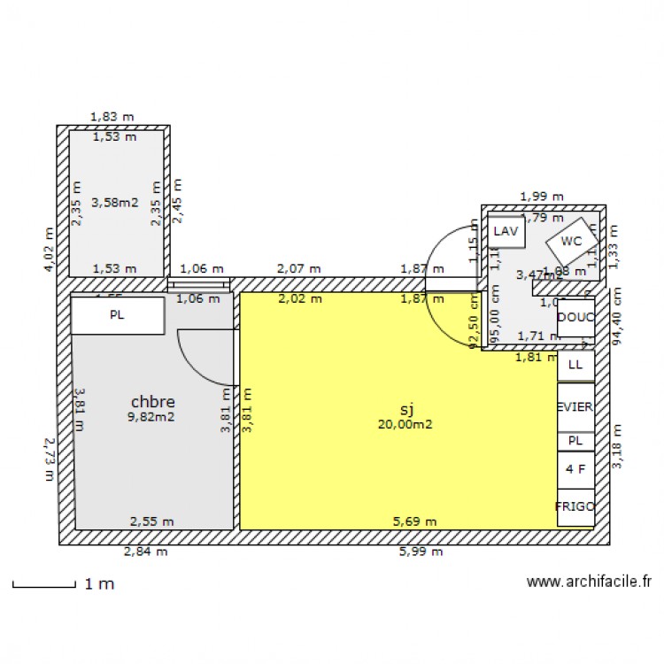 BREMONTIER RDC vers t2. Plan de 0 pièce et 0 m2