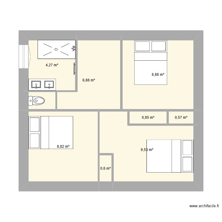 Lucette - Etage v2. Plan de 0 pièce et 0 m2