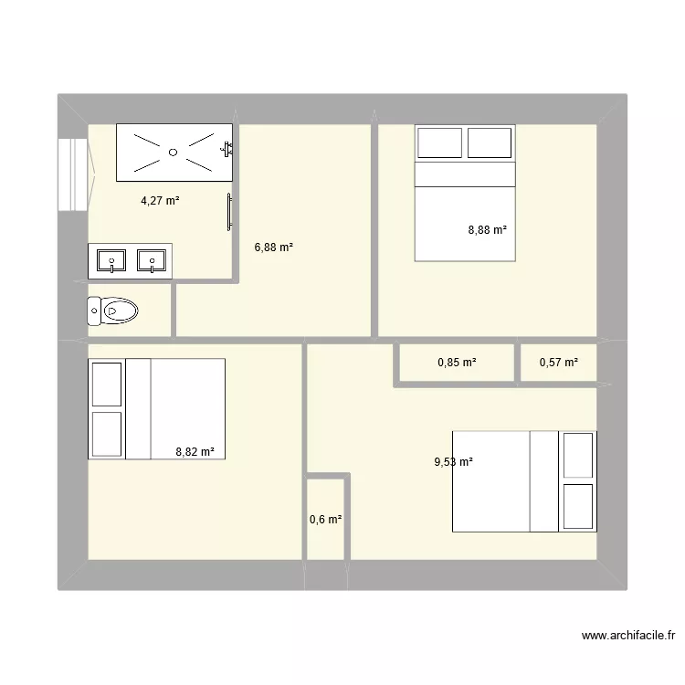 Lucette - Etage v2. Plan de 