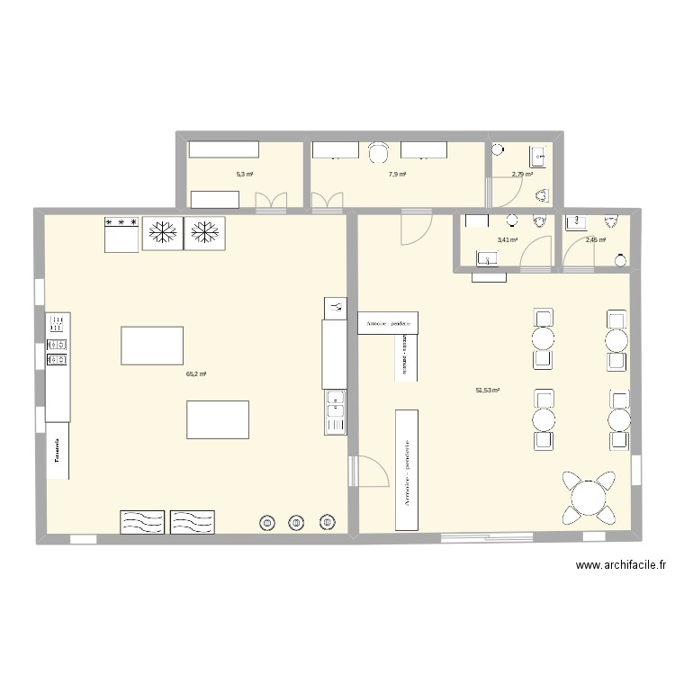 Tienda. Plan de 0 pièce et 0 m2