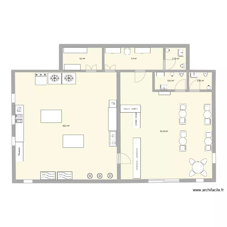 Tienda. Plan de 