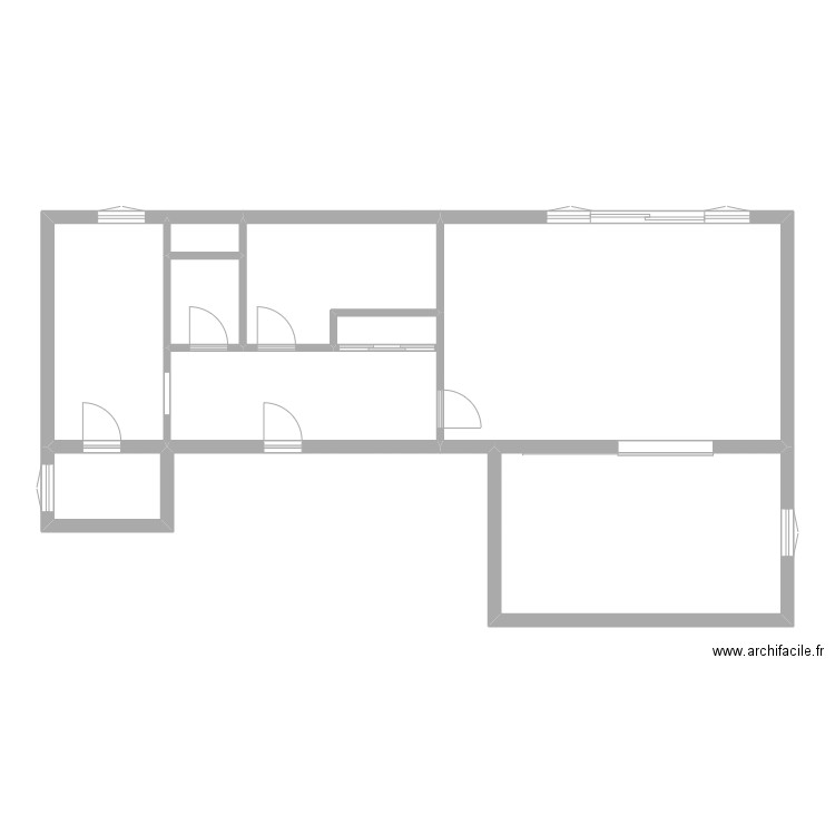 KERAUDREN. Plan de 8 pièces et 91 m2