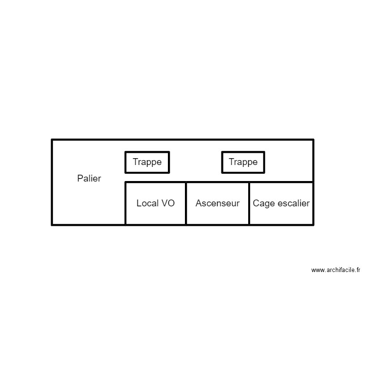 16 camberwell palier R+4. Plan de 6 pièces et 9 m2