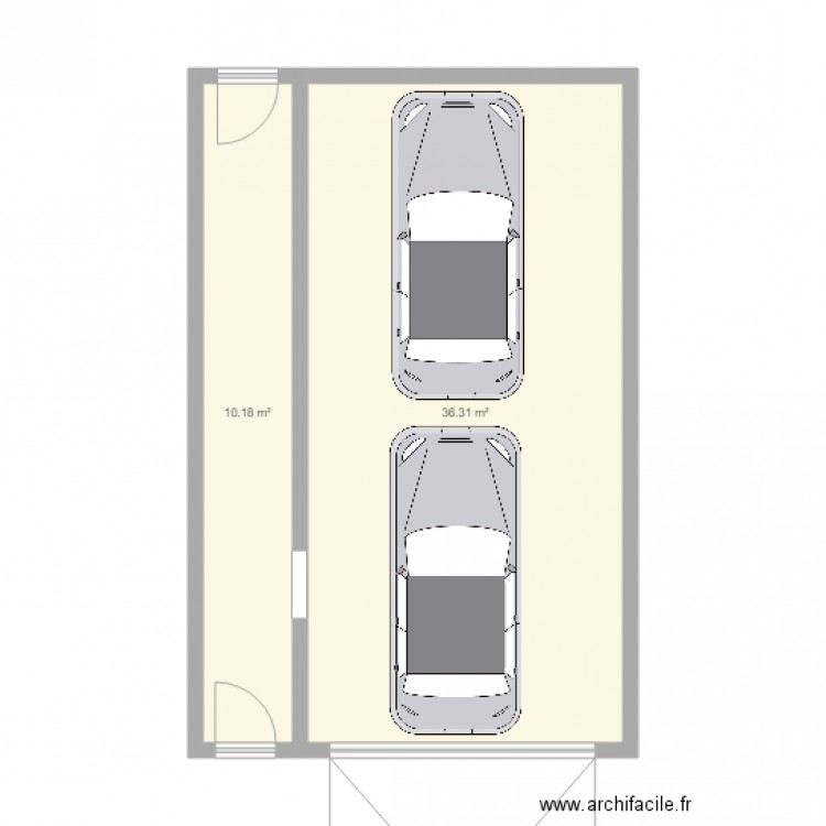 marquise garage. Plan de 0 pièce et 0 m2