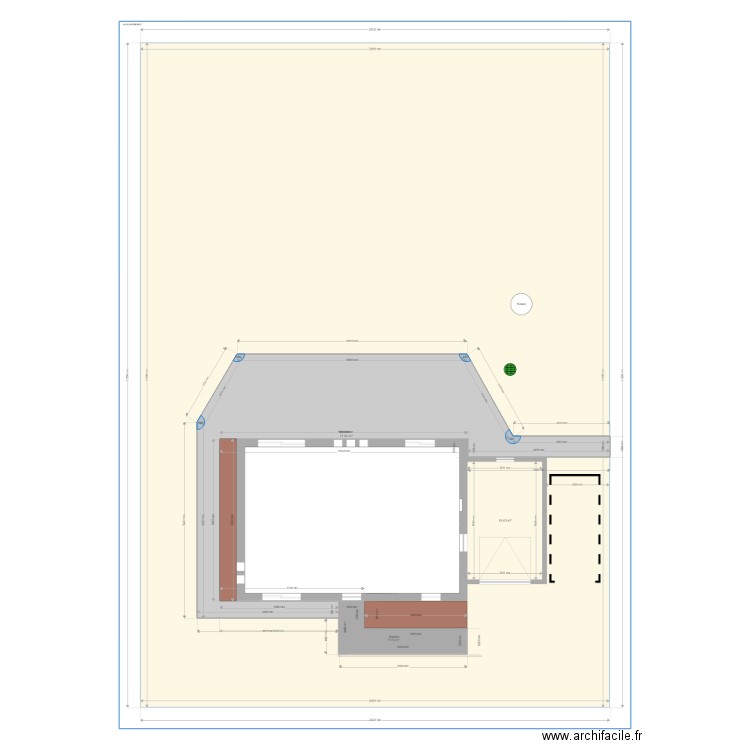 Terrasse 2. Plan de 0 pièce et 0 m2