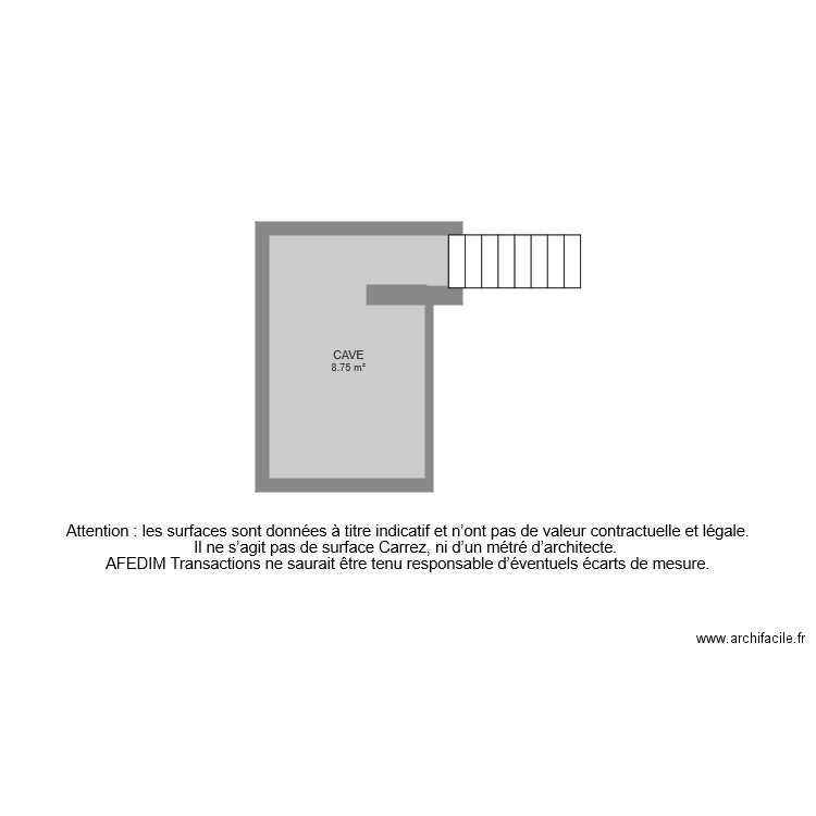 BI 6408 CAVE . Plan de 0 pièce et 0 m2