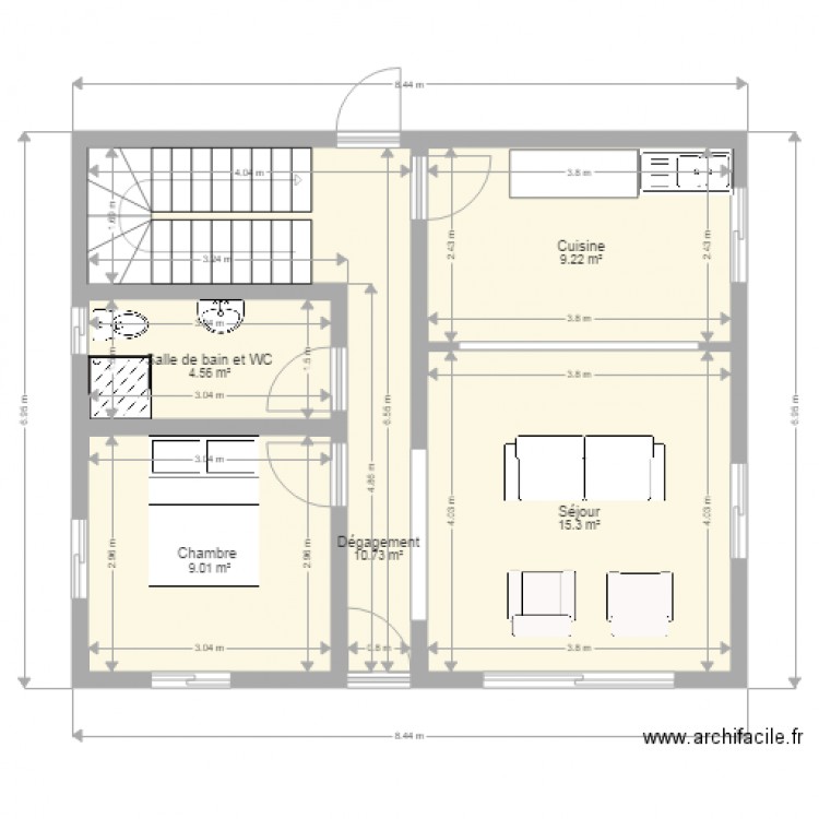 Maison Duplex FeneriveEst. Plan de 0 pièce et 0 m2
