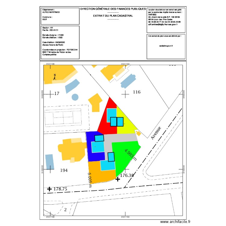 PLAN BIOT05. Plan de 0 pièce et 0 m2