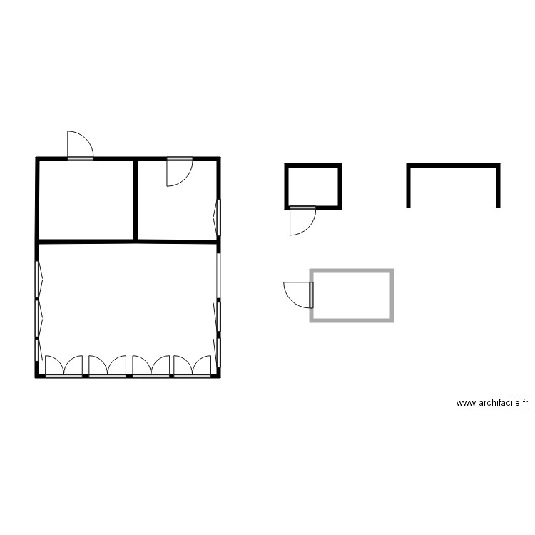 GARCIA. Plan de 5 pièces et 31 m2