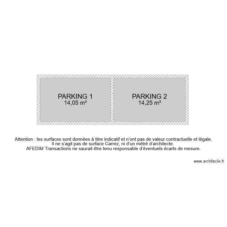 BI 7018 PARKING. Plan de 0 pièce et 0 m2