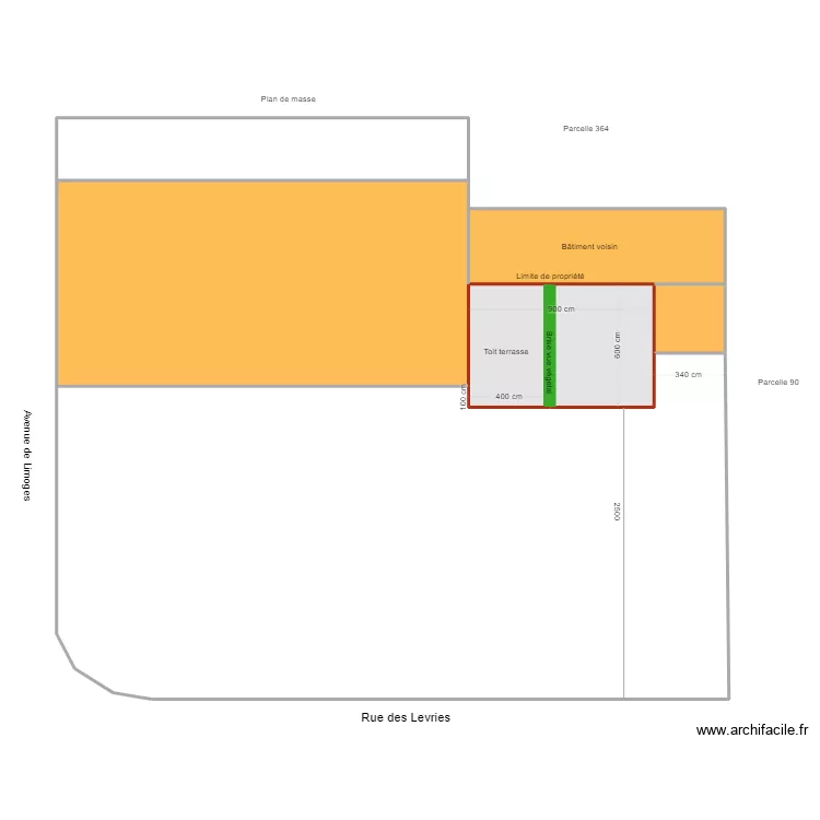 Garage plan de masse. Plan de Garage plan de masse. Plan de