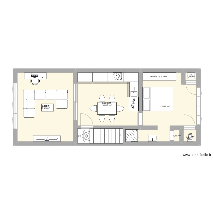 Appart Anderlecht. Plan de 0 pièce et 0 m2