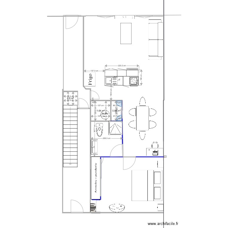 Gilly rdc cible côté ilot. Plan de 0 pièce et 0 m2