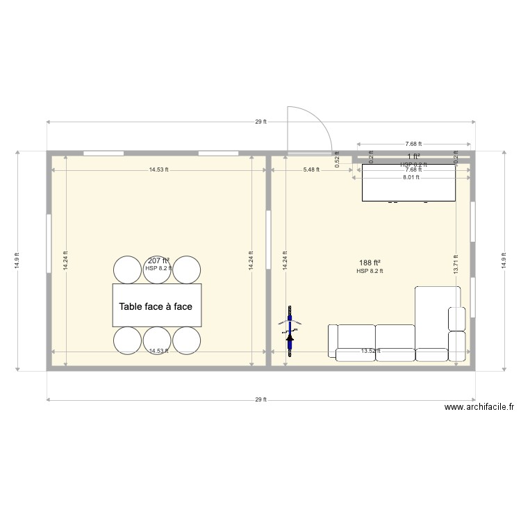 Downstairs. Plan de 0 pièce et 0 m2