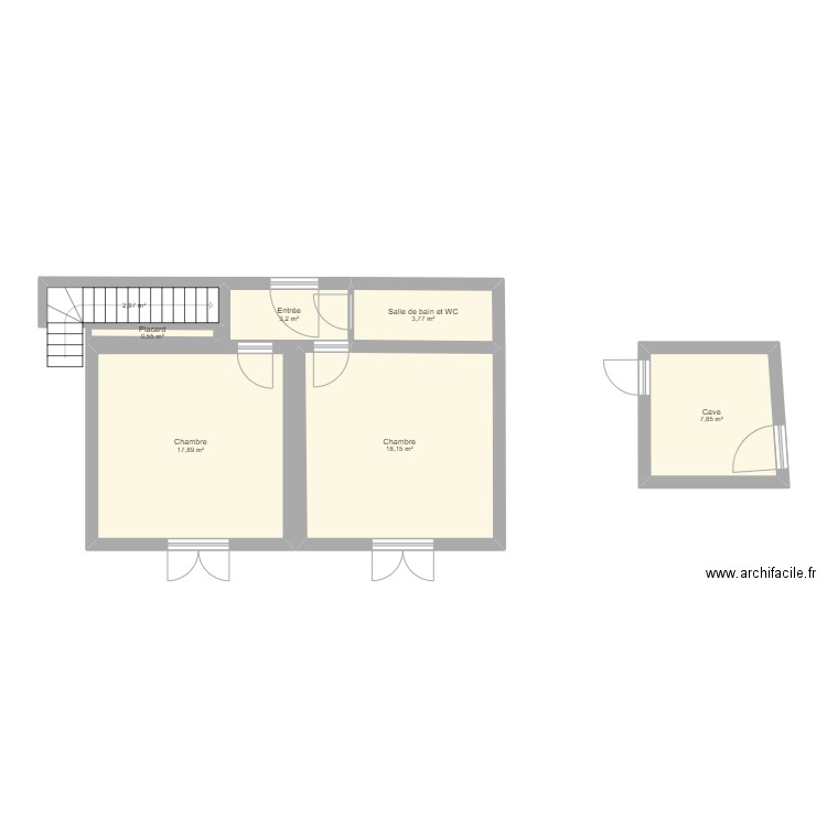 Greo2026_1ER. Plan de 7 pièces et 54 m2