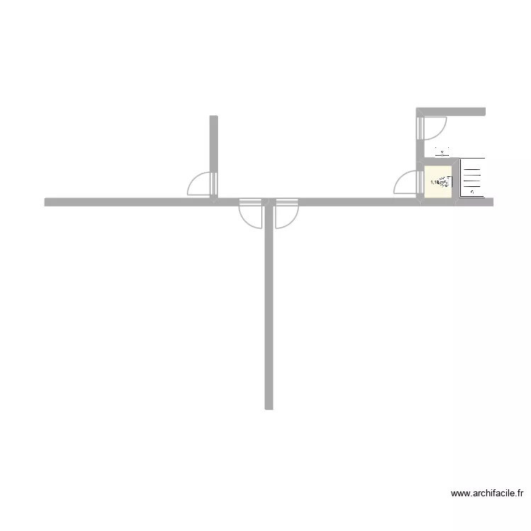 2ème etage le le veurdre. Plan de 1 et 1 m² 2ème etage le le veurdre. Plan de 1 et 1 m²