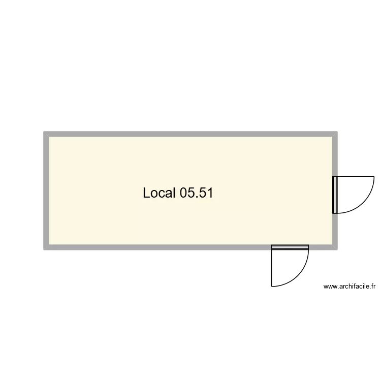 Local 05.51 SMB. Plan de 1 pièce et 15 m² Local 05.51 SMB. Plan de 1 pièce et 15 m²